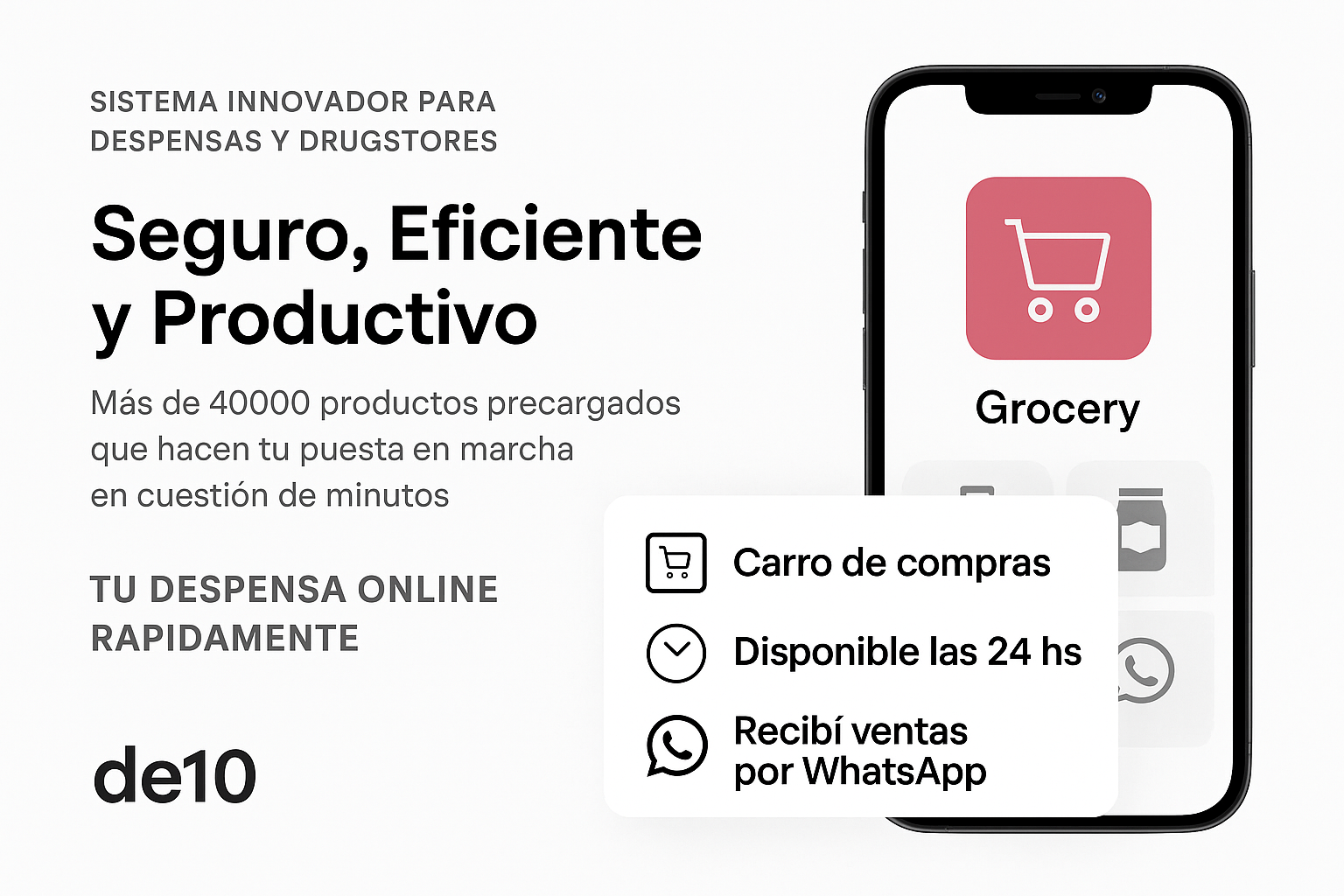Ejemplo de tienda online en celular